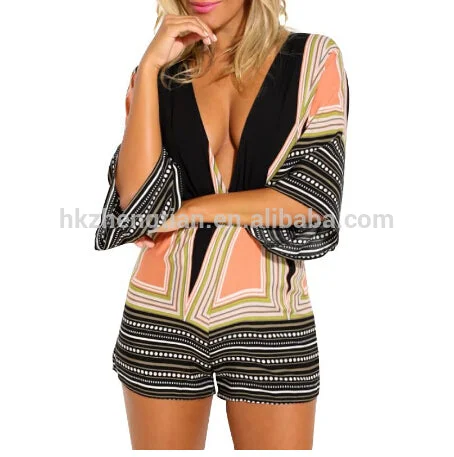 Sexy 2016 Women Ladys Tassel Print Two Piece Festivals Summer Outfit short Pants Casual Drawstring Pants