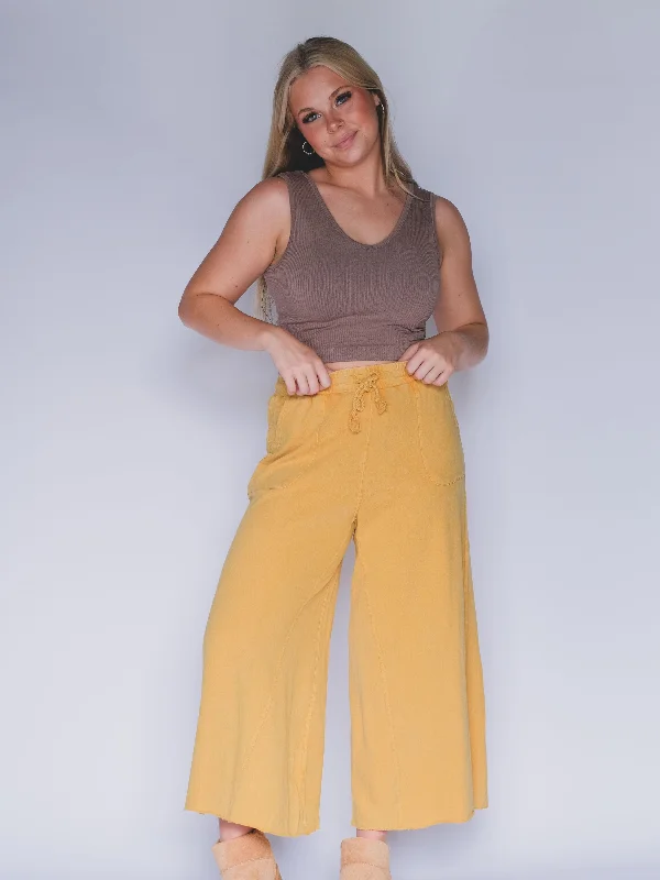 Amalia Terry Knit Pants Comfy Athletic Pants