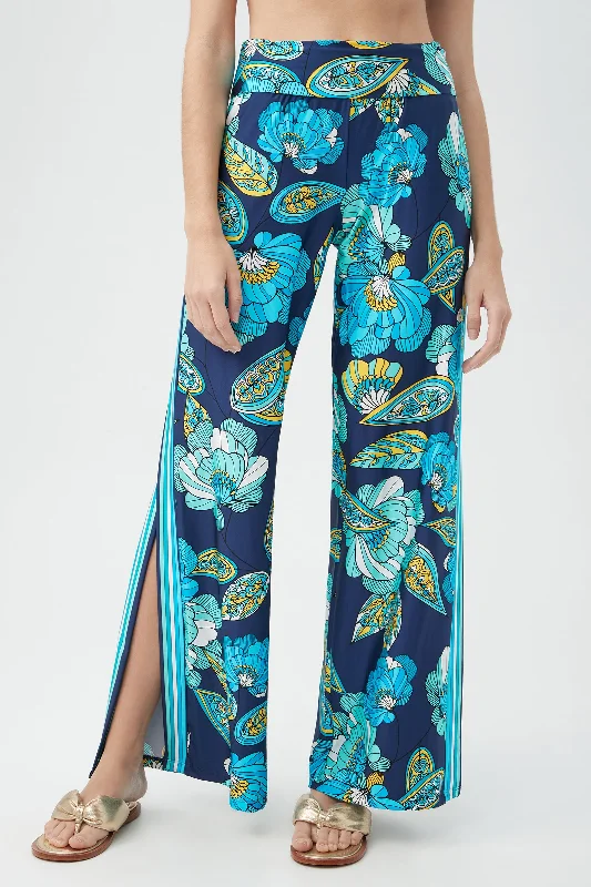 Women's Pirouette Side Slit Swim Cover-Up Pant Stylish Harem Pants