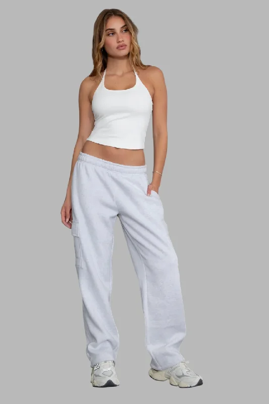 TIC TOC - "HANA" Essential Fleece Cargo Pants Soft Stretch Trousers