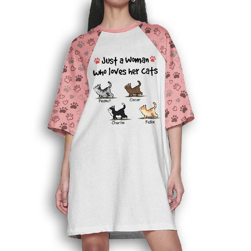 Just A Girl - Personalized Custom 3/4 Sleeve Dress