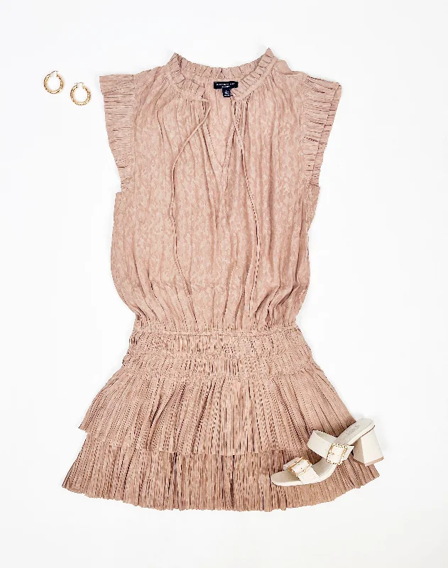 CHASING AFTER YOU FLUTTER SLEEVE DRESS
