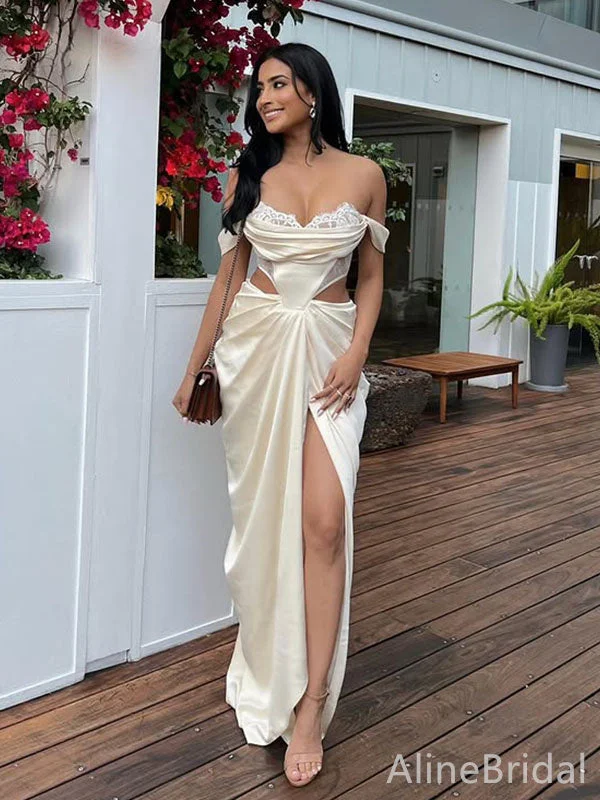Gorgeous Off-Shoulder Strapless Side Slit Mermaid Long Prom Dress,Evening Dress,PD382139 Gorgeous Off-Shoulder Strapless Side Slit Mermaid Long Prom Dress,Evening Dress,PD382139