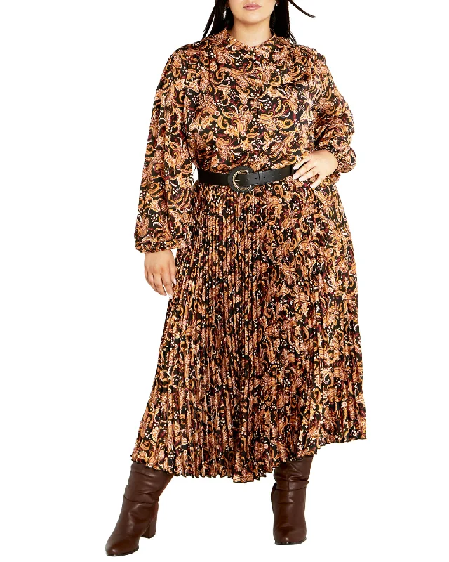 Lucille Dress | Black Paisley