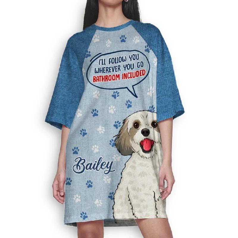 Follow You Everywhere 1 - Personalized Custom 3/4 Sleeve Dress