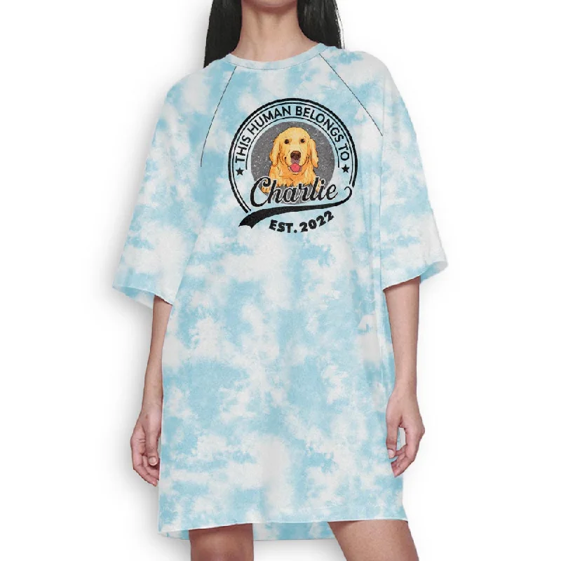 Human Belongs Light Color - Personalized Custom 3/4 Sleeve Dress