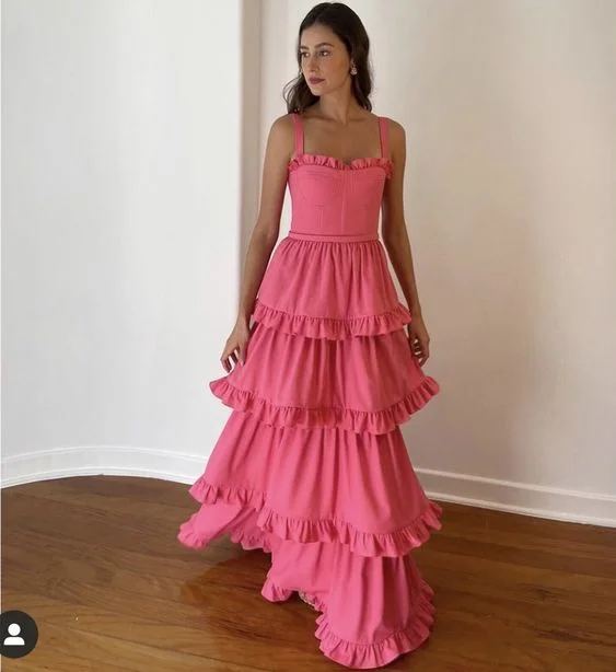 Elegant A-line Multi-layered Prom Dress,Graduation Dress  cc1295