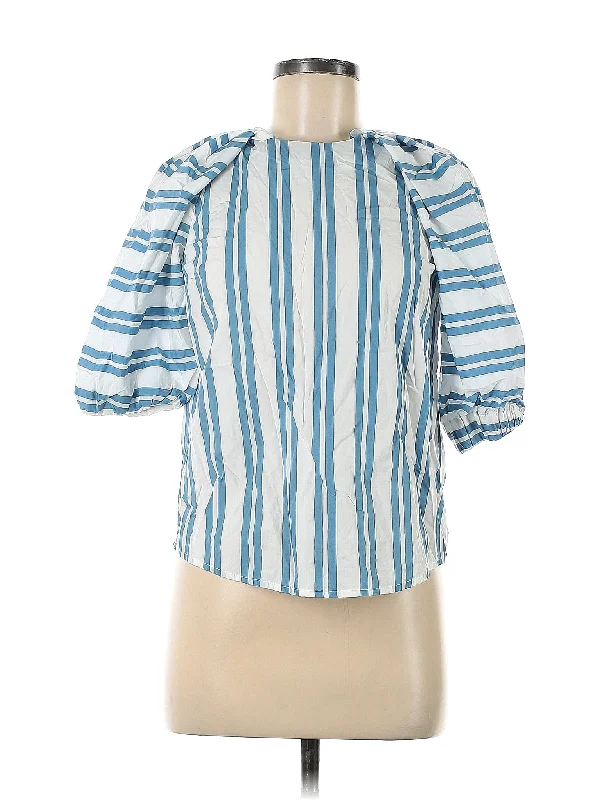 3/4 Sleeve Blouse Sheer Sleeve Blouse
