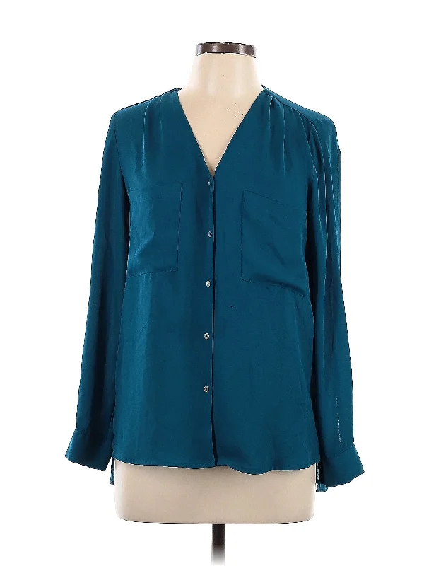 Long Sleeve Blouse Satin Bow Blouse