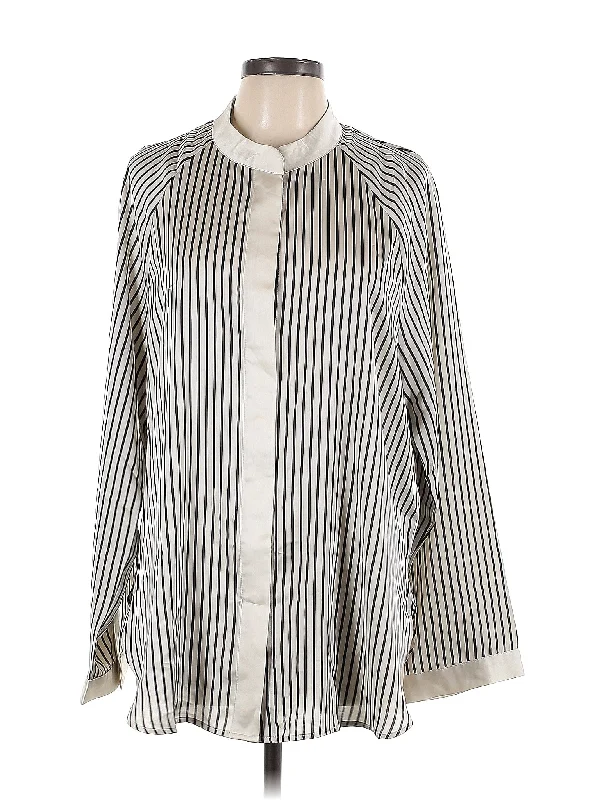Long Sleeve Blouse Asymmetric Hem Blouse