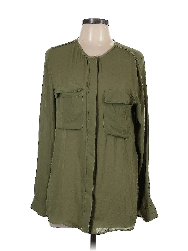 Long Sleeve Blouse Polished Work Blouse