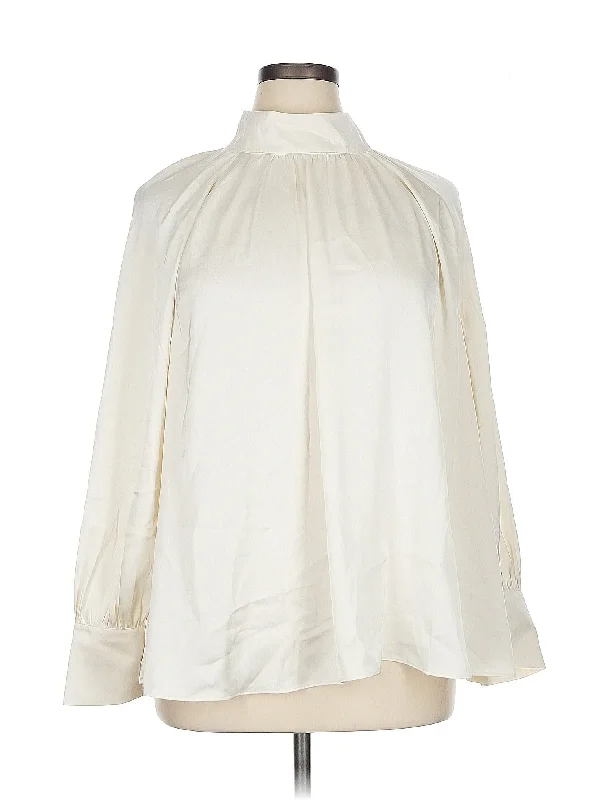Long Sleeve Blouse Feminine Tie Blouse