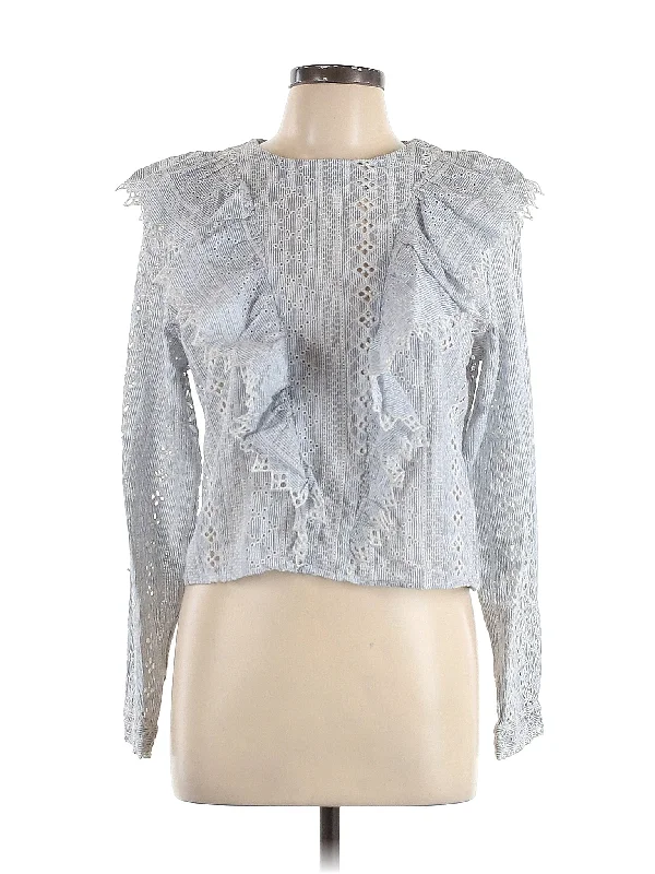 Long Sleeve Blouse Stylish Wrap Blouse