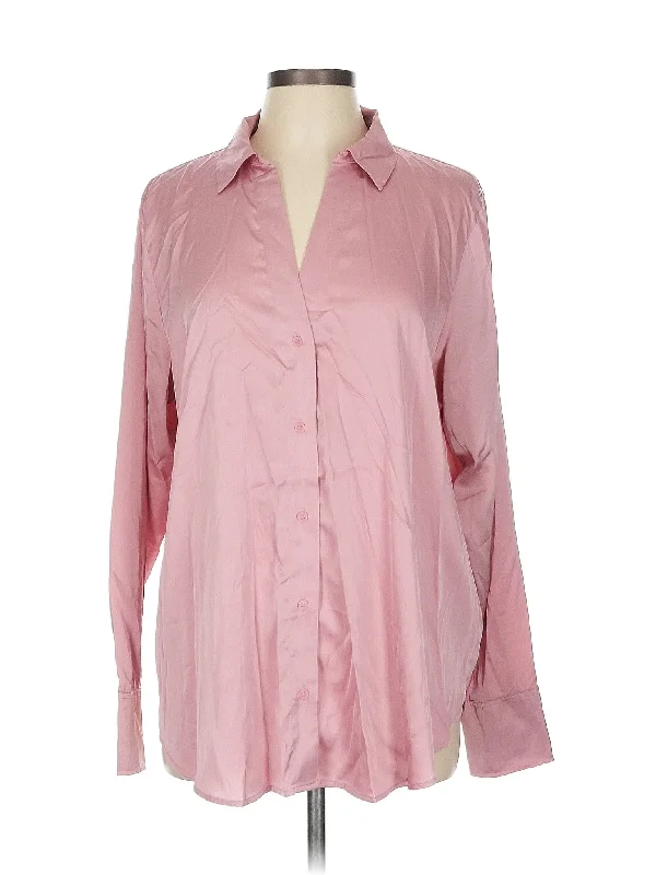 Long Sleeve Blouse Soft Satin Blouse