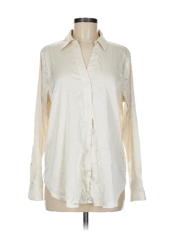 Long Sleeve Blouse Elegant Peplum Blouse