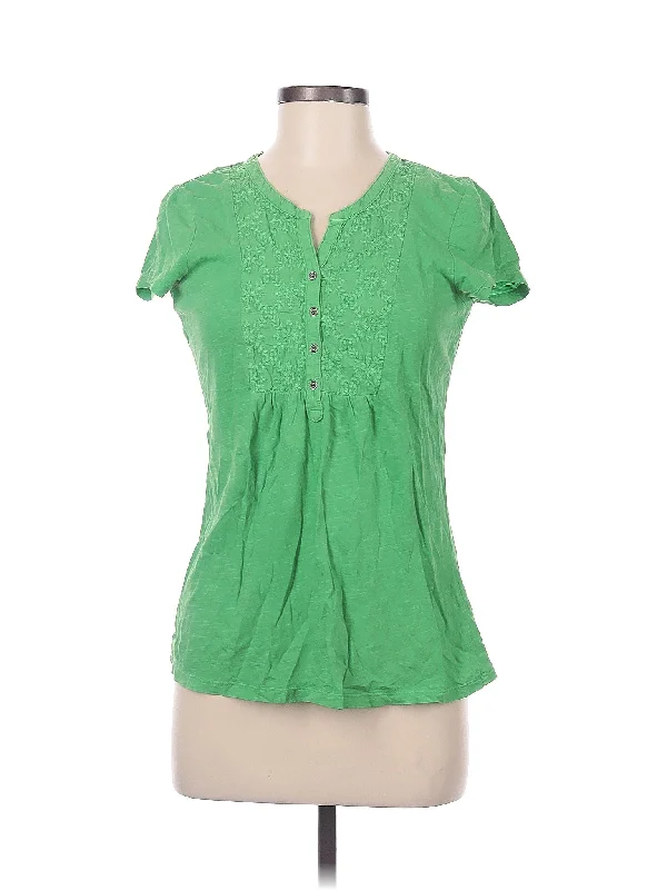 Short Sleeve Blouse Airy Cotton Blouse