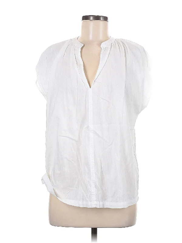 Short Sleeve Blouse Delicate Bow Blouse
