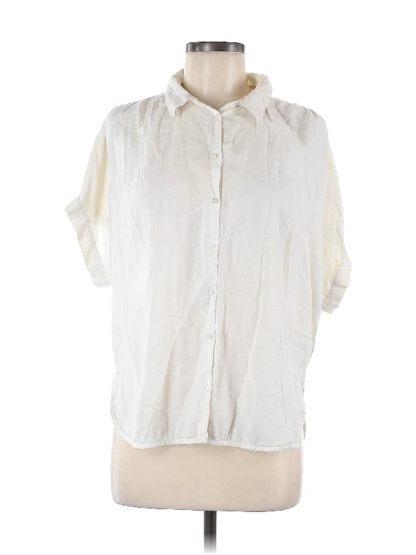 Short Sleeve Blouse Chic Square Blouse