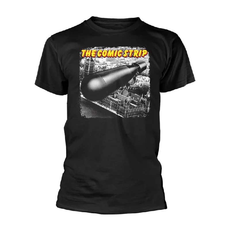Comic Strip Presents Unisex T-shirt: Bomb (Black) Chenille Blend Fleece Blend Nylon Blend Comic Strip Presents Unisex T-shirt: Bomb (Black) Chenille Blend Fleece Blend Nylon Blend