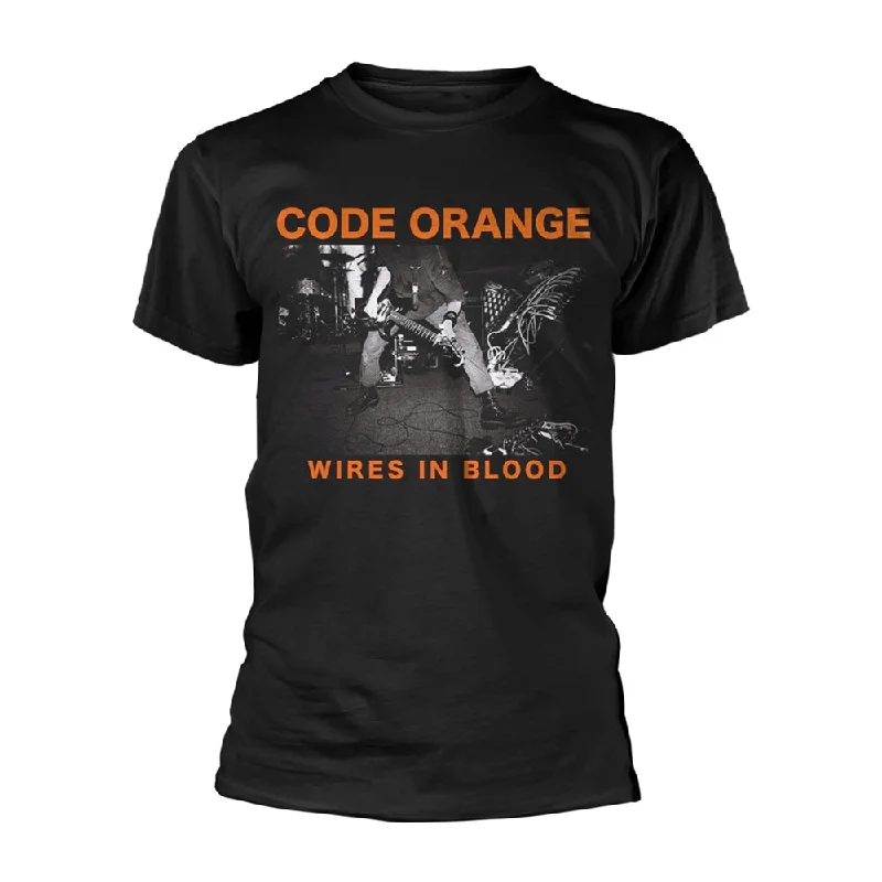 Code Orange Unisex T-shirt: Wires In Blood Mesh Blend Leather Blend Suede Blend