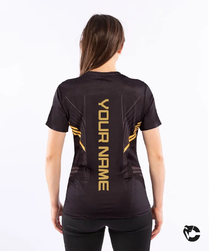 T-shirt Technique Femme Personnalisé UFC Venum Authentic Fight Night - Champion Collared Crew Neck Turtle Neck T-shirt Technique Femme Personnalisé UFC Venum Authentic Fight Night - Champion Collared Crew Neck Turtle Neck