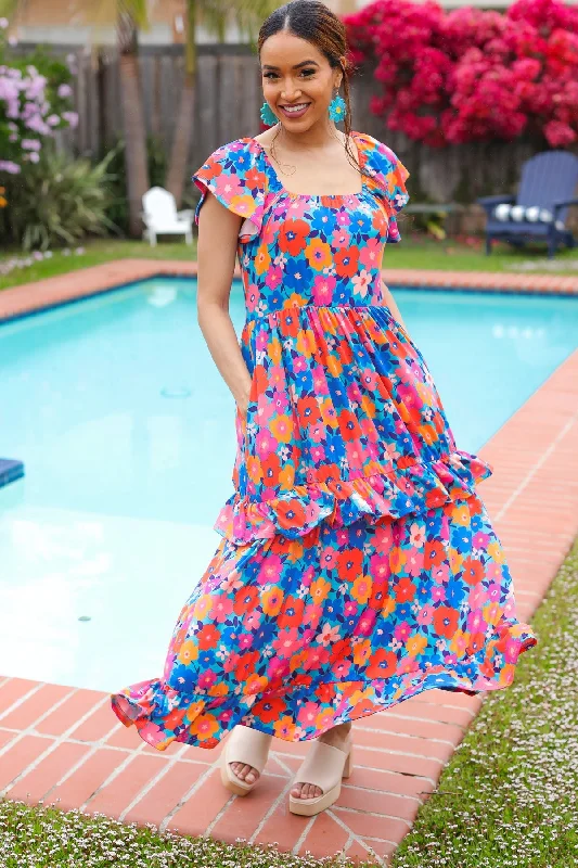 Follow Me Aqua Floral Print Square Neck Tiered Ruffle Maxi Dress Comfortable Satin Maxi Dress Follow Me Aqua Floral Print Square Neck Tiered Ruffle Maxi Dress Comfortable Satin Maxi Dress
