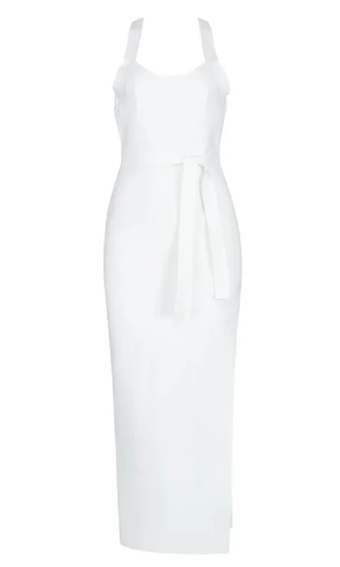 Captivating Conversation Sleeveless Scoop Neck Open Back Crisscross Strap Tie Belt Bodycon Bandage Maxi Dress Fashionable Halter Neck Maxi Dress Captivating Conversation Sleeveless Scoop Neck Open Back Crisscross Strap Tie Belt Bodycon Bandage Maxi Dress Fashionable Halter Neck Maxi Dress