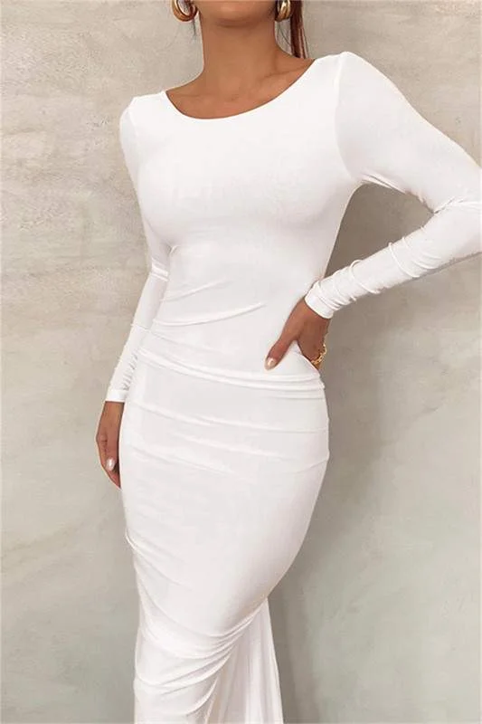 WOMEN SLEEVELESS V NECK MAXI DRESSES BACKLESS Cozy Ruffle Sleeve Maxi Dress
