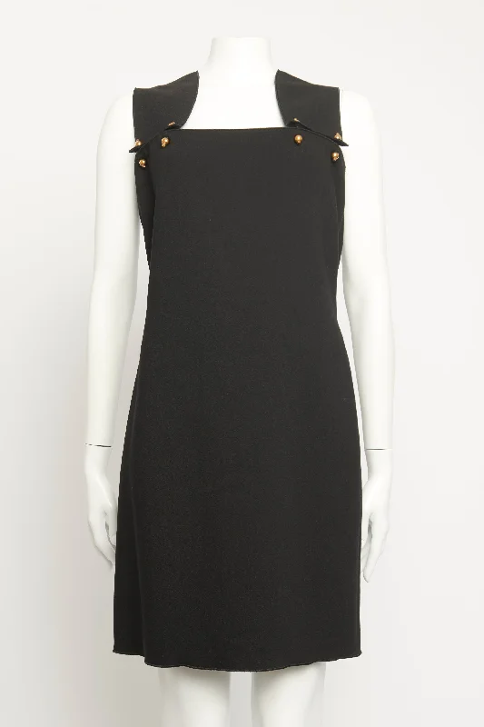Ebony Barbell Preowned Mini Dress Comfortable One-Shoulder Mini Dress