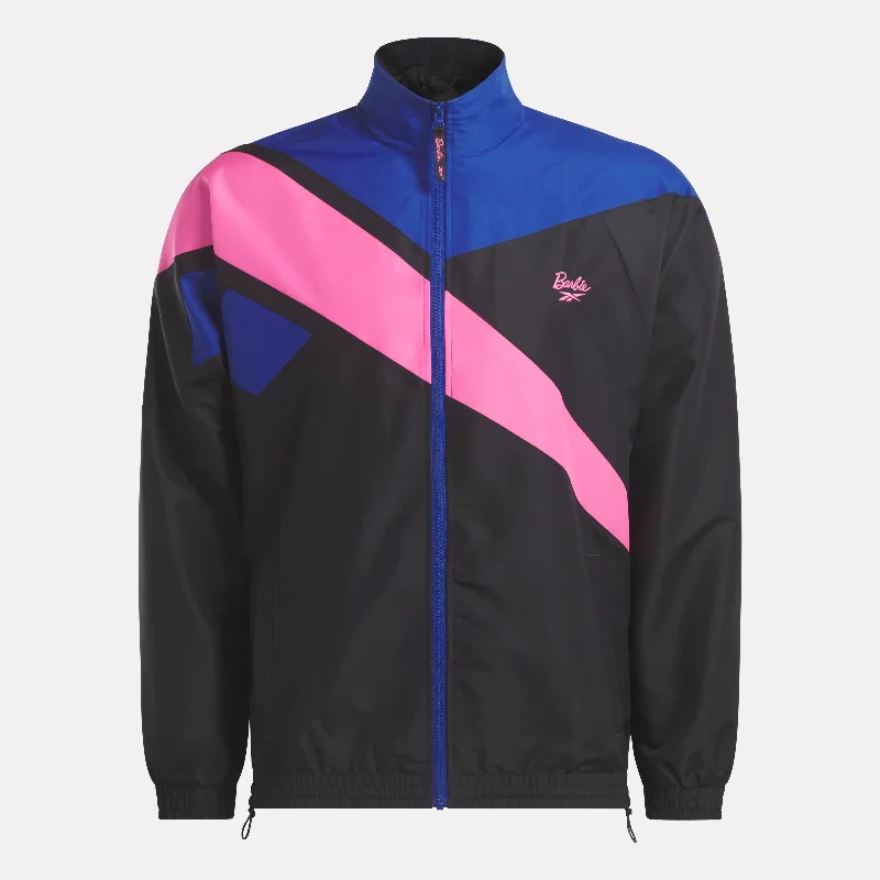REEBOK X BARBIE TRACK JACKET (Black) Fleece Jacket Down Jacket Parka