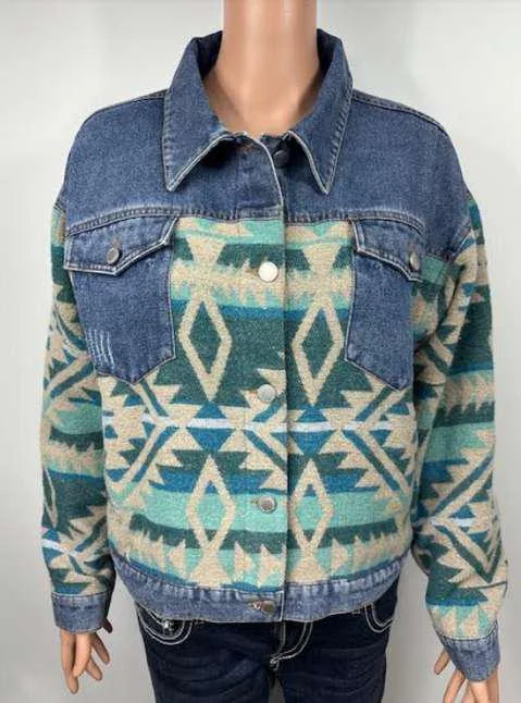 Western Denim Jacket Style#-DA-245 Anorak Shell Jacket Lightweight Jacket