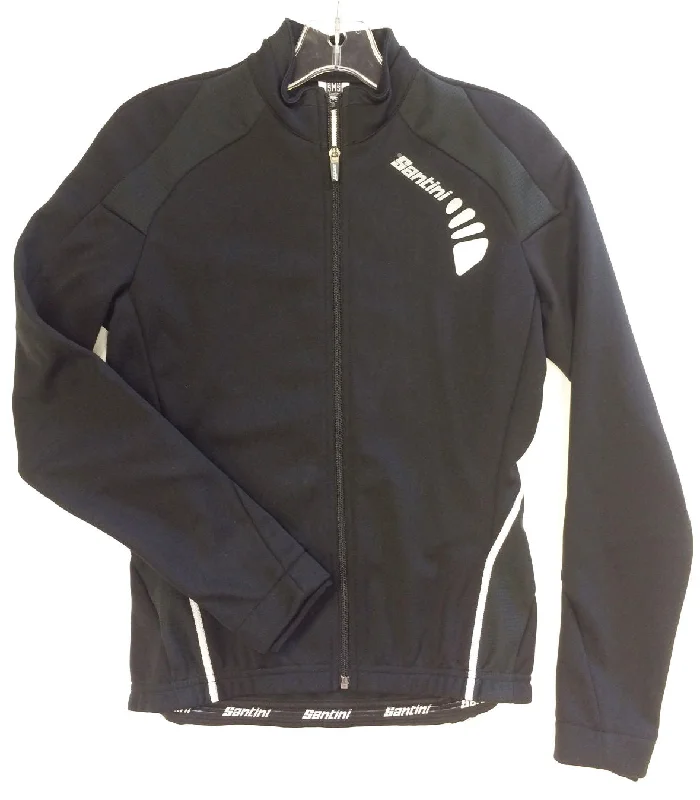 Monella Windproof Womens Cycling Jacket Black by Santini Mesh Jacket Canvas Jacket Denim Jacket