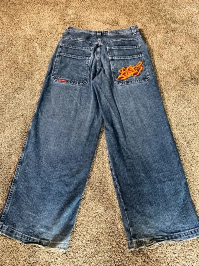 Jeans Women Y2k Street Hip Hop Washed Straight Wide-leg Pants Couple Trendy Skinny High-Waist Jeans Jeans Women Y2k Street Hip Hop Washed Straight Wide-leg Pants Couple Trendy Skinny High-Waist Jeans