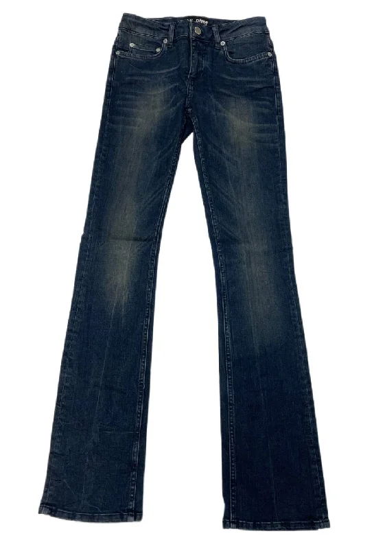 BLK DNM Women's Eck Blue Slim Fit Jeans 16 #WJ560402 Size 26/32 NWT Trendy Classic Fit Jeans
