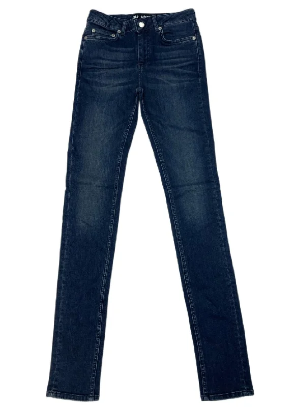 BLK DNM Women's Mickle Blue Slim Fit Jeans 22 #WJ560401 Size 26/34 NWT Classic Black Denim Jeans