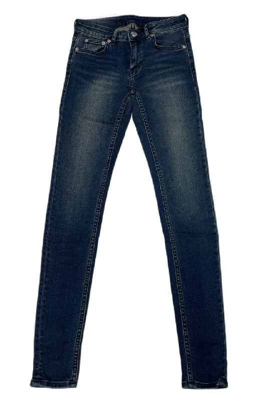BLK DNM Women's Utica Blue Slim Fit Jeans 26 #WJ410801 Size 24/30 NWT Cozy Stretch High-Waist Jeans