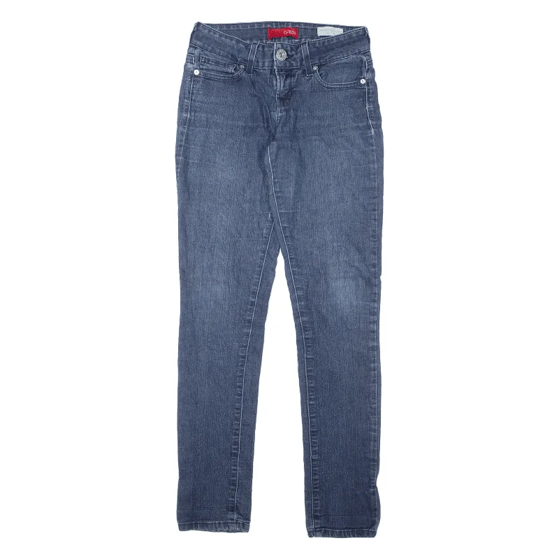GUESS Sarah Fit Womens Jeans Blue Slim Skinny W27 L32 Stylish Bootcut Denim Jeans