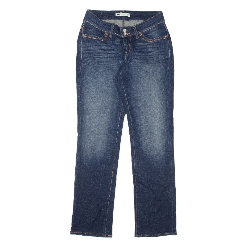 LEVI'S 529 Curvy Womens Jeans Blue Regular Straight Stone Wash W28 L32 Casual Distressed Denim Jeans LEVI'S 529 Curvy Womens Jeans Blue Regular Straight Stone Wash W28 L32 Casual Distressed Denim Jeans