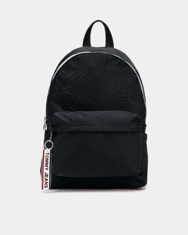 Tommy Jeans TJM Logo Tape Nylon Backpack Black Cozy Relaxed Fit Denim Jeans