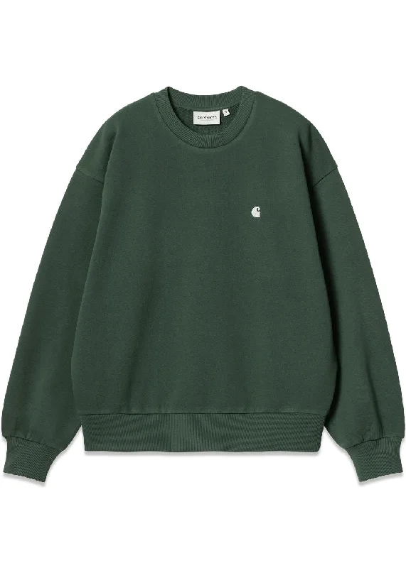 W Casey Sweatshirt - Sycamore Tree / Silver Hoodie with High Neck Warm Protective