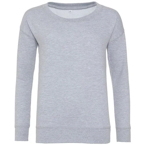 AWDis Hoods Womens/Ladies Girlie Fashion Sweatshirt Hoodie with Oversized Fit Loose Comfortable