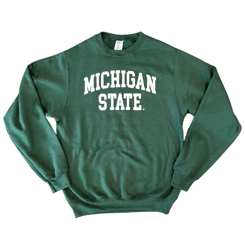 Classic Michigan State Crewneck Sweatshirt Hoodie with Magnetic Closure Innovative Modern