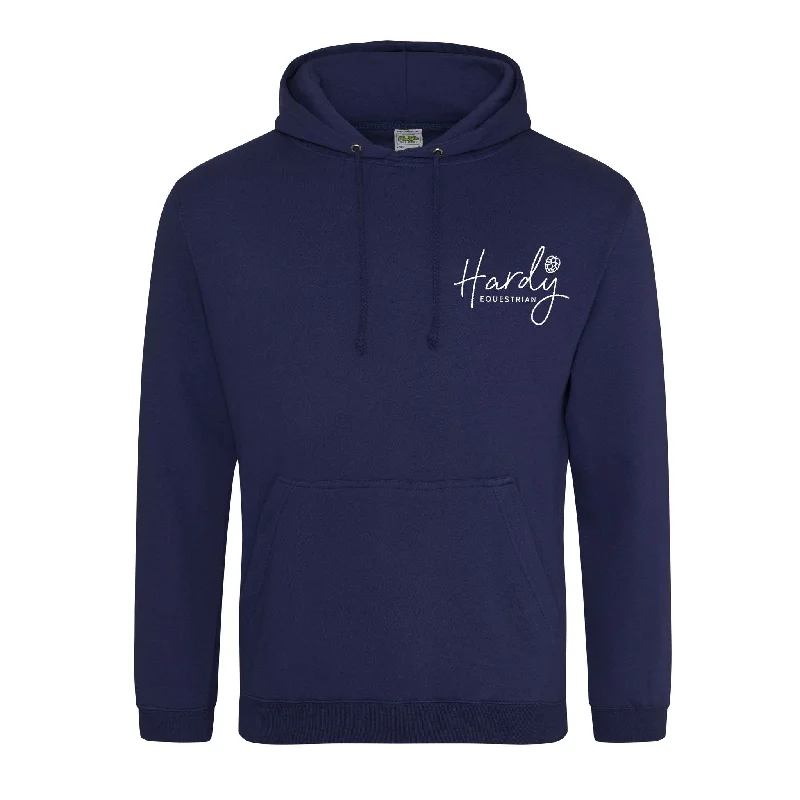 Hardy Equestrian Women's Ash Navy Hoodie Hoodie with Magnetic Closure Innovative Modern