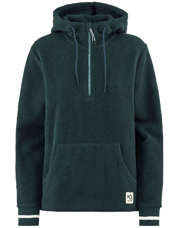 Kari Traa Rothe Fleece Hoodie Hoodie with Double Zipper Versatile Adjustable