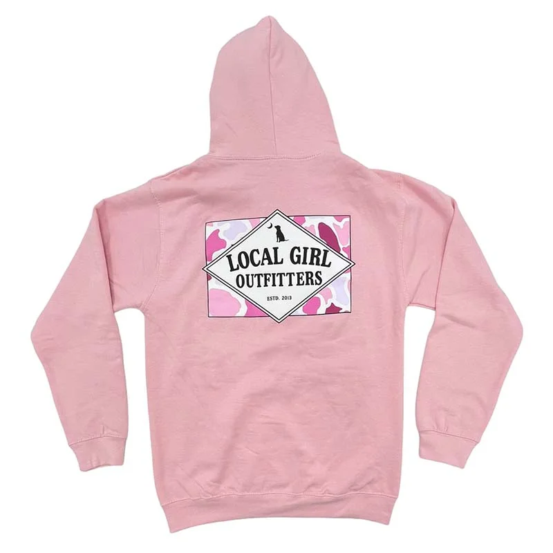Local Girl Founder Flag Hoodie Hoodie with Tie-Dye Psychedelic Retro
