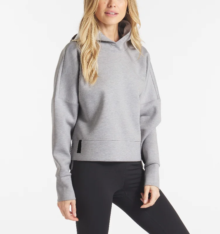 LuxBreak Oversized Hoodie Hoodie with Metallic Shiny Futuristic