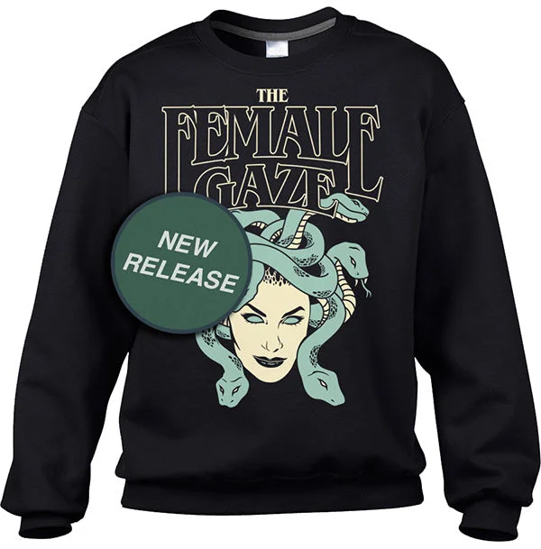 Unisex The Female Gaze Medusa Sweatshirt Hoodie with Camouflage Military Edgy