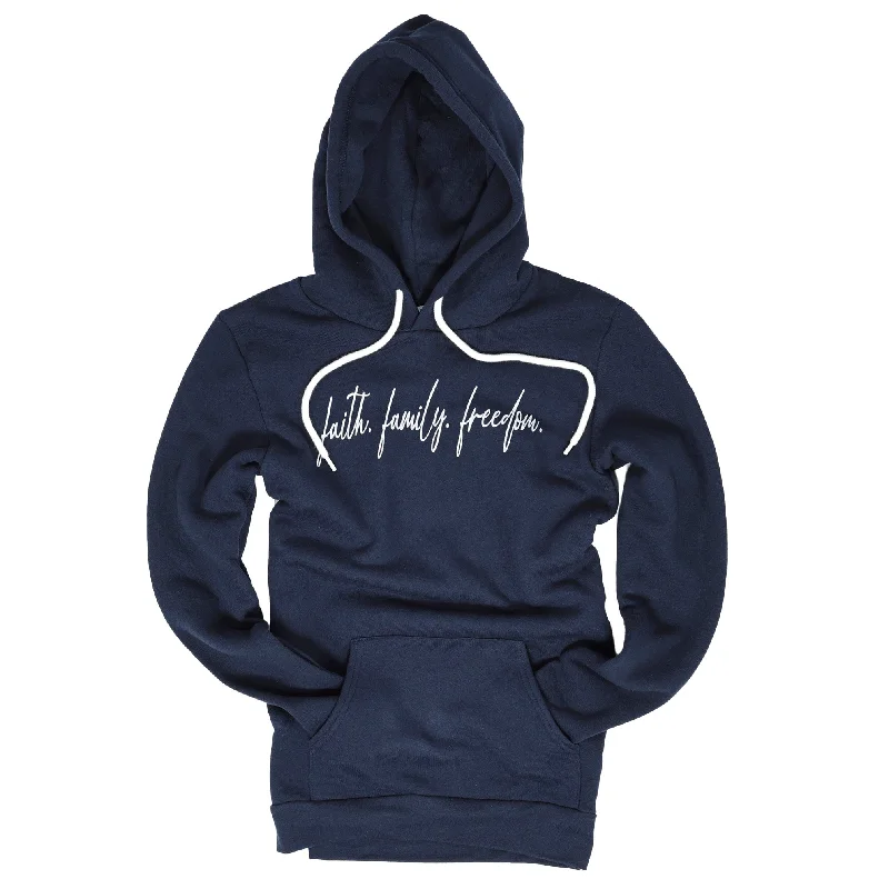 Women's Faith Family Freedom Hoodie | Made in USA Hoodie with Zipper Versatile Modern